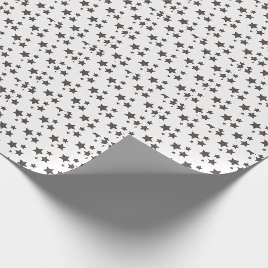 Cadeau Étoiles noires et blanches Design moderne Papier d (Coin)