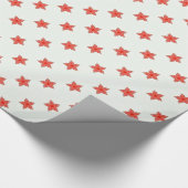 Cadeau étoiles rouges sur papier blanc (Coin)