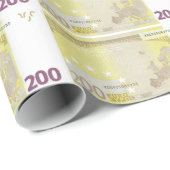 Cadeau Euro papier d'emballage 200 (Coin rond)