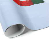 Cadeau Exécuter, Père Noël, Exécuter le papier d'emballag (Coin rond)