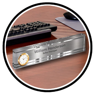 Cadeau Exécutif Classique Tone Desk Nom Plaque