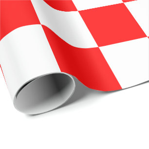 Cadeau Extra large papier d'emballage rouges et de blanc