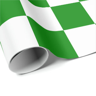 Cadeau Extra large papier d'emballage verts et de blanc