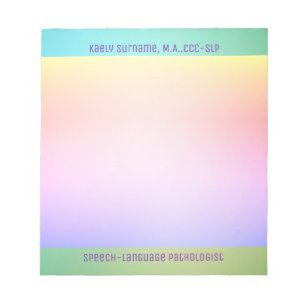 Cadeau Extraordinaire ! Bloc-notes orthophoniste