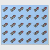 Cadeau F Papier d'emballage à la bombe (Plat)