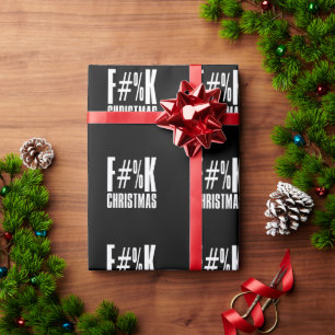 Cadeau F Papier noir de Noël