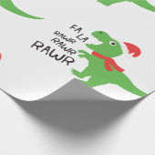 CADEAU FA LA DINASOUR DANS UN PAPIER DE RÉCUPÉRATION DE S (Coin)