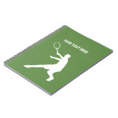 Cadeau fait sur commande de carnet de tennis pour (Côté gauche)