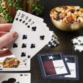Cadeau fait sur commande de cartes de jeu du Texas (In Situ)