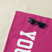 Cadeau fait sur commande de serviette de plage (En situation)