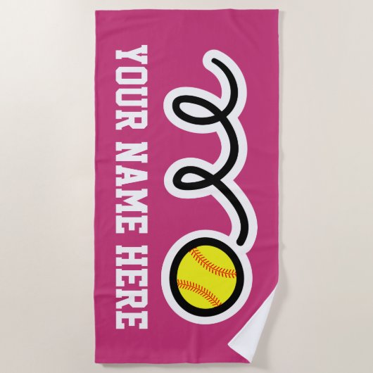 Cadeau fait sur commande de serviette de plage (Devant)