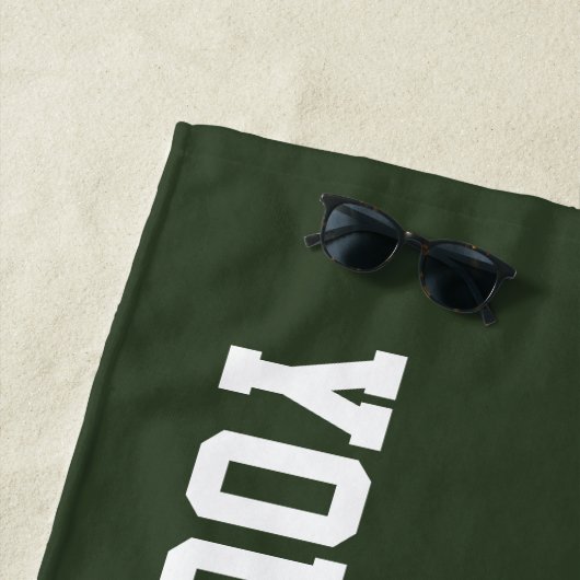 Cadeau fait sur commande de serviette de plage (En situation)