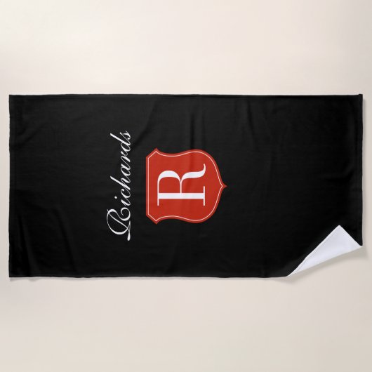 Cadeau fait sur commande de serviette de plage de (Devant)