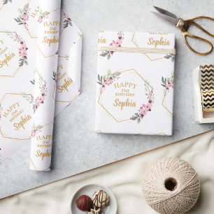 Cadeau Fancy Cherry Blossom 21e Anniversaire Papier d'env