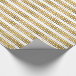 Cadeau Faux Gold Parties scintillant personnalisé papier 