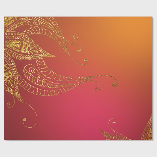 Cadeau Faux papier d'aluminium arabe Bollywood (Plat)