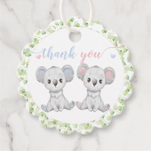 Cadeau Favoriser les étiquettes pour Koala Gender Reveal