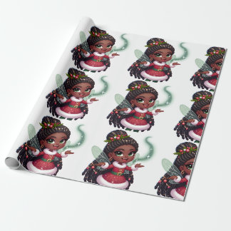 Cadeau Fée de Noël - Papier d'enveloppement de Noël
