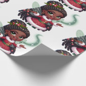 Cadeau Fée de Noël - Papier d'enveloppement de Noël (Coin)