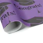 Cadeau Félicitations ! Papier d'enveloppement de plafond (Coin rond)