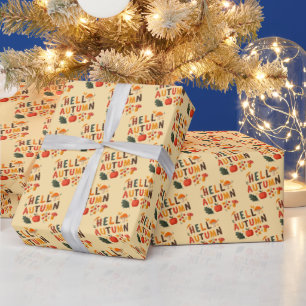 Cadeau Festif automne Thanksgiving Wrapper Papier