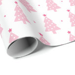 Cadeau Festive Ho Ho Ho Christmas Wrapper Papier<br><div class="desc">Faites vraiment ressortir vos cadeaux sous l'arbre avec ce papier d'emballage de Noël ludique. Cette enveloppement cadeau de vacances moderne est un choix fantastique pour quiconque aime une palette de couleurs de Noël douce, unique et joyeuse qui rompt avec le traditionnel. Le papier présente un motif de mignons arbres de...</div>