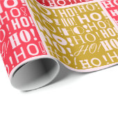 Cadeau Festive "HO ! Oh ! Oh ! Papier d'enveloppement de  (Coin rond)