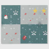 Cadeau Festive Winter Wonderland Wrapper Papier (Plat)