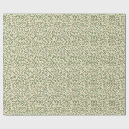 Cadeau Feuille ancien design vert Wrapper Papier (Plat)