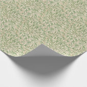 Cadeau Feuille ancien design vert Wrapper Papier (Coin)