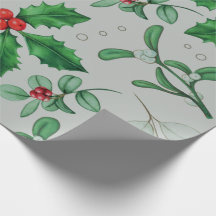 Feuille papier Motif de Noël aquarelle