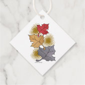 Cadeau Feuilles d'automne favorisent les étiquettes (Dos)