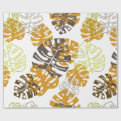 Cadeau feuilles d'automne papier d'emballage (Plat)