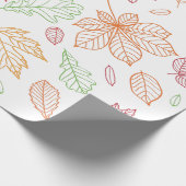Cadeau Feuilles d'automne papier d'enveloppement (Coin)