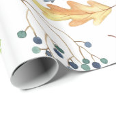 Cadeau Feuilles d'automne traditionnelles papier d'envelo (Coin rond)