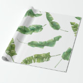 Cadeau feuilles de banane enveloppant du papier (Déroulé)