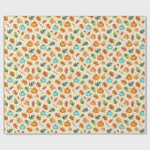 Cadeau Feuilles de chute d'aquarelle et papier d'envelopp (Plat)