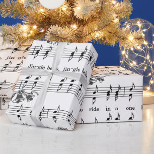 Cadeau Feuilles de cloches Jingle Musique Papier d'envelo