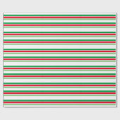 Cadeau Feuilles de vacances Rouge Blanc Vert Papier d'env (Plat)