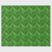 Cadeau Feuilles Hosta vertes avec papier d'enveloppement  (Plat)