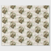 Cadeau Feuillet de Noël Floral Papier d'enveloppement de  (Plat)