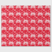 Cadeau Figarations Figaro Voiture Motif Papier rouge (Plat)