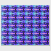 Cadeau Figure Patinage Typographie Papier à envelopper av (Plat)