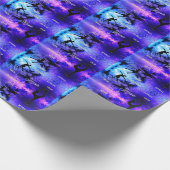 Cadeau Figure Patinage Typographie Papier à envelopper av (Coin)