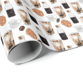 Cadeau Fika - Brosse à froid et papier d'enveloppement de (Coin rond)