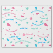 Cadeau Filles rocher sur papier d'enveloppement de mur d' (Plat)