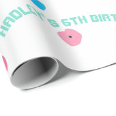 Cadeau Filles rocher sur papier d'enveloppement de mur d' (Coin rond)