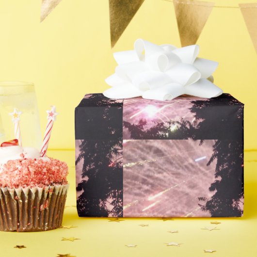 Cadeau Fireworks 17 papier d'emballage brillant (Fête d'anniversaire)