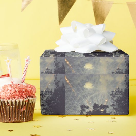 Cadeau Fireworks 19 papier d'emballage mat (Fête d'anniversaire)