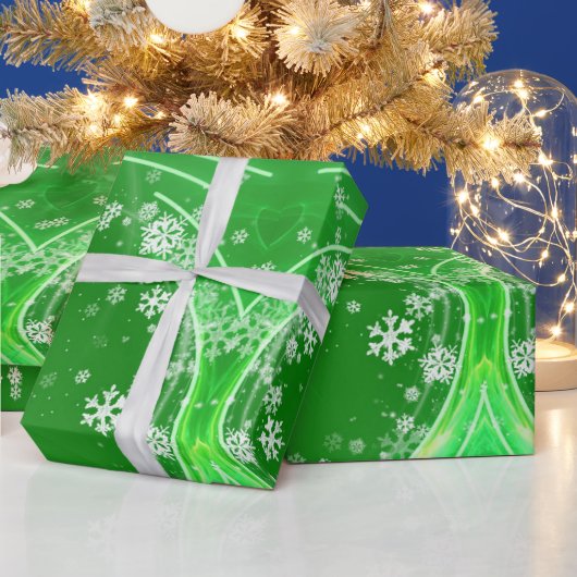 Cadeau Flacons de neige d'art moderne PAPIER EN ÉPAULE (Vacances)